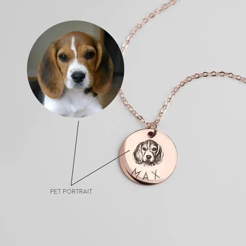 Actual pet portrait bracelet stainless steel