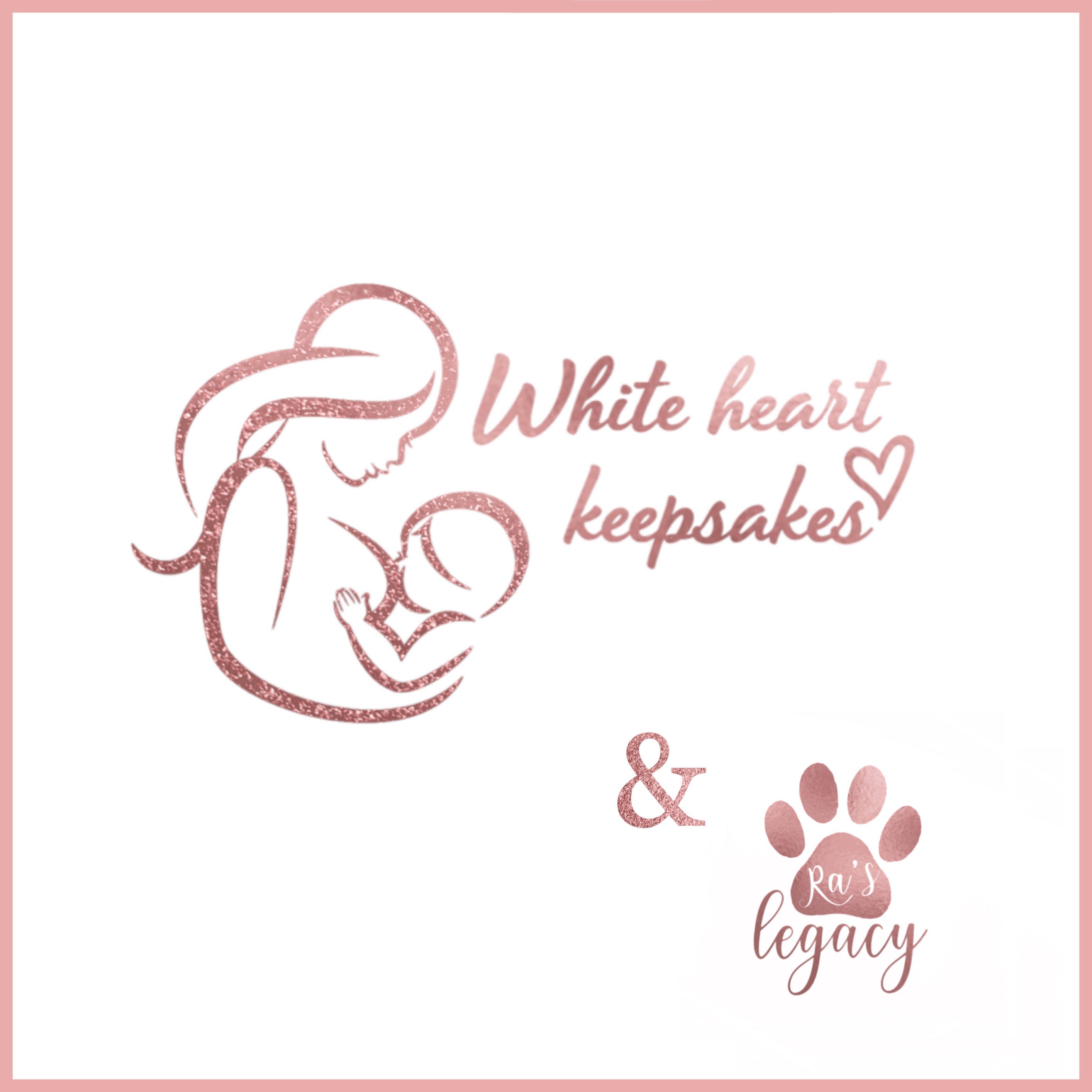 White heart keepsakes