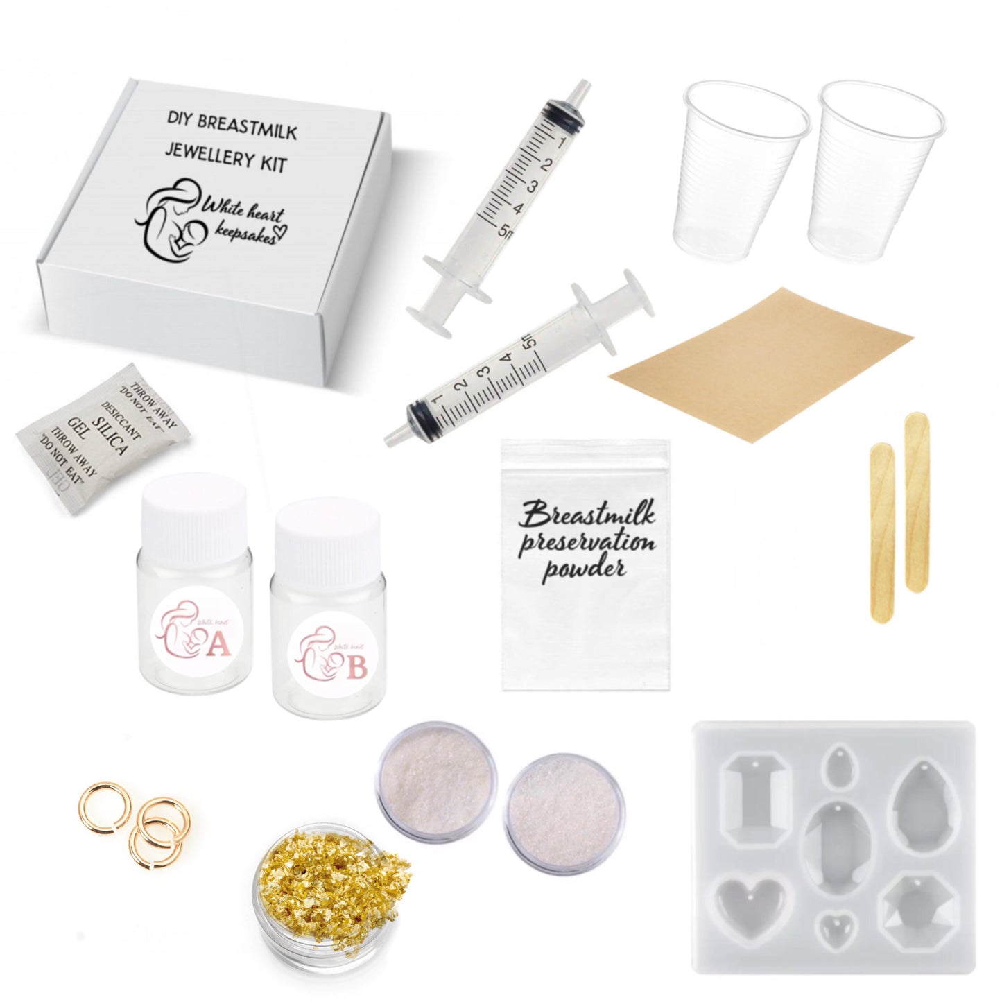 breastmilk jewelry diy kit
