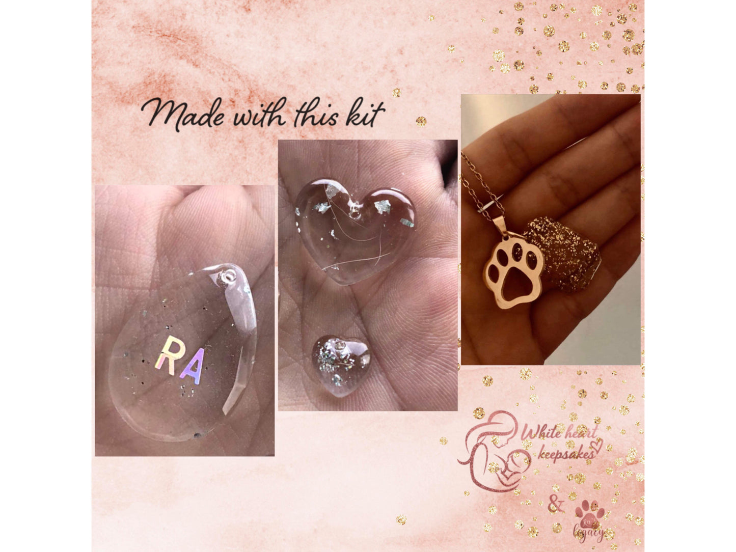 DIY set za izradu uspomene na kućnog ljubimca / ogrlica