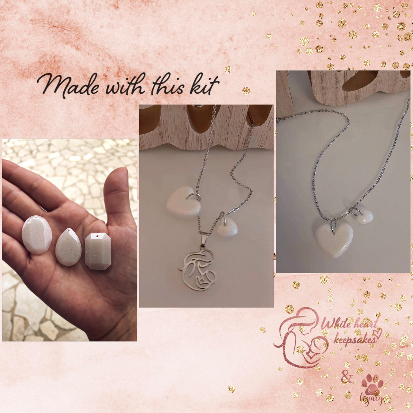 Prošireni DIY set za izradu nakita od majčinog mlijeka stainless steel