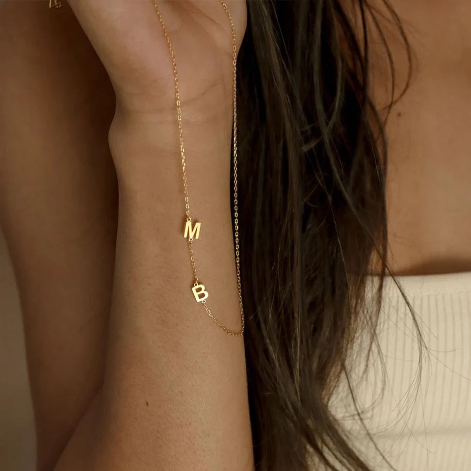 Necklace with letters