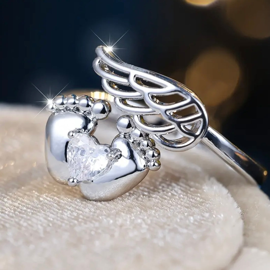 Angelic remembrance ring