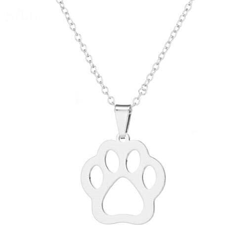 Paw necklace stainless steel